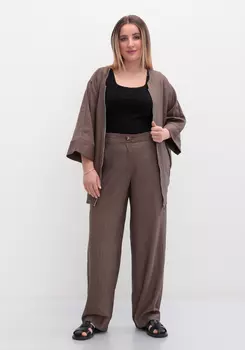 Брюки свободного кроя с эластичным поясом