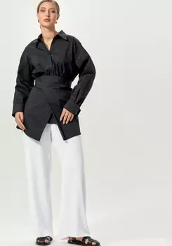 Брюки свободные на резинке по поясу