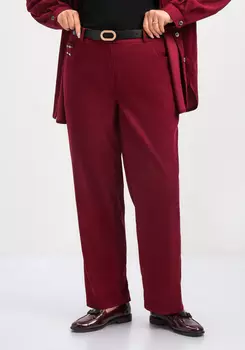 Брюки вельветовые со стразами на кармане