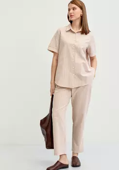 Брюки зауженные в полоску