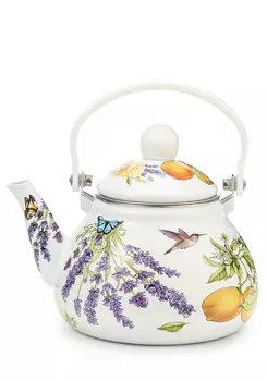 Чайник эмалированный с деколью