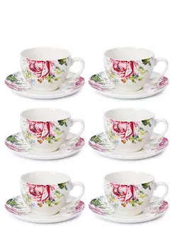 Чайный сервиз на 6 персон "Роза"