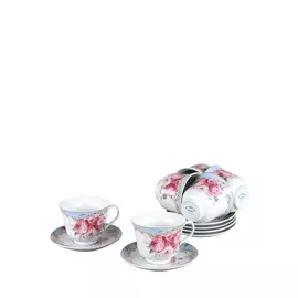 Чайный сервиз «Нежная роза» на 6 персон