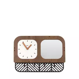 Часы настенные с зеркалои и ключницей