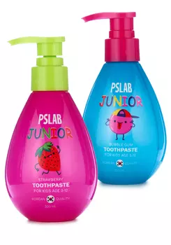 Детская зубная паста жвачка + клубника, 2 в 1