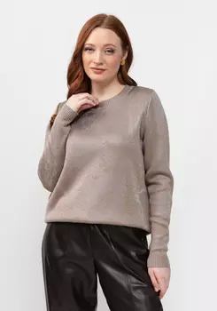 Джемпер с цветами из метанити