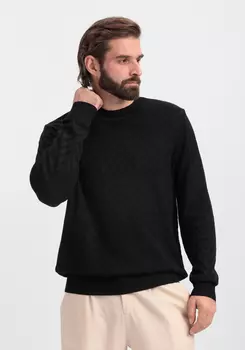 Джемпер с фактурным рисунком "елочка"