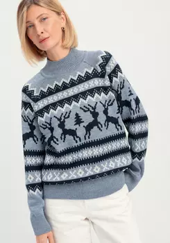 Джемпер с рождественским рисунком