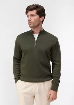 Джемпер с воротником-стойкой на молнии