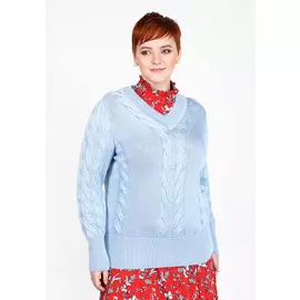 Джемпер с вязаным рисунком «косы»