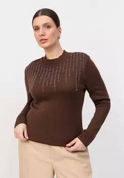 Джемпер с жемчугом и метанитью