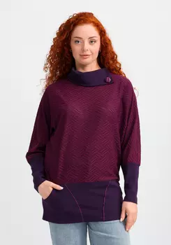 Джемпер свободного кроя с карманами