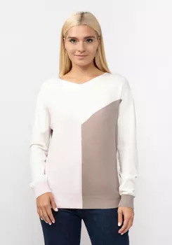 Джемпер вязаный с геометричным рисунком