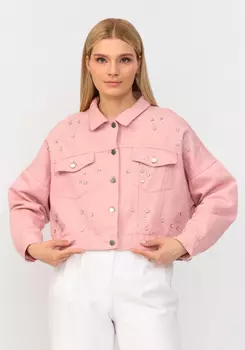 Джинсовая куртка со стразами