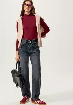 Джинсы багги свободного кроя