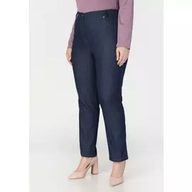 Джинсы с комфортным поясом однотонные