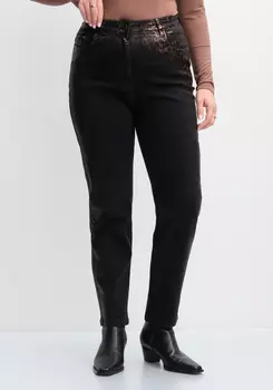 Джинсы с леопардовым напылением