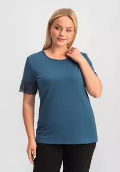 Футболка с кружевными рукавами "Аманда"