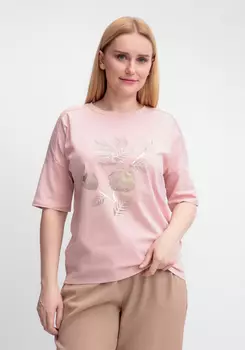 Футболка с принтом "Золотой цветок"