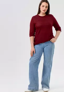 Футболка согревающая из овечьей шерсти, бордо