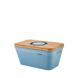 GUFFMAN Хлебница с разд.доской-крышк.,голубая