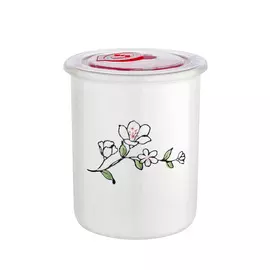 GUFFMAN Керамическая банка Flower,белая, 0,7л