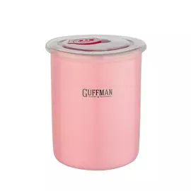 GUFFMAN Керамическая банка, розового цв.,0,7л