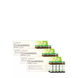 Эликсир «Гельмицид FITO» противопаразитарный, 3 шт.