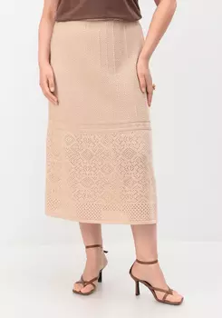 Юбка А-силуэта с каскадным рисунком