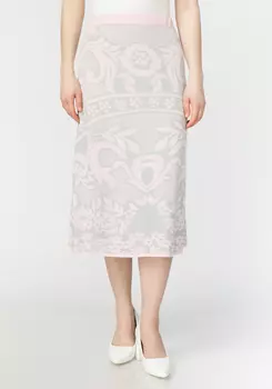 Юбка А-силуэта с жаккардовым рисунком