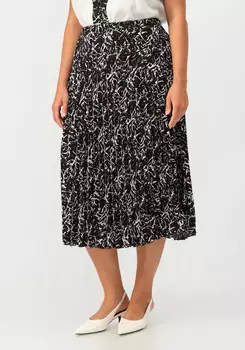 Юбка гофре с геометрическим принтом