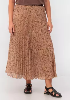 Юбка-гофре с принтом