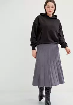 Юбка миди А-силуэта с переплетениями