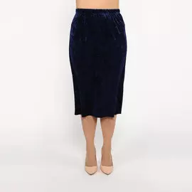 Юбка-миди бархатная на резинке