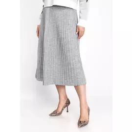 Юбка-плиссе с метанитью и поясом на резинке