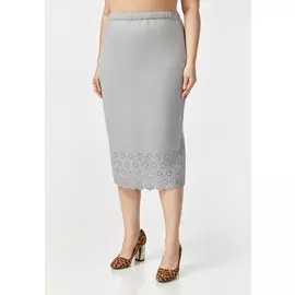 Юбка с ажурной вязкой по низу