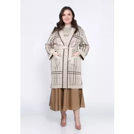 Кардиган-пальто на поясе