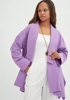 Кардиган свободный с оригинальным воротом