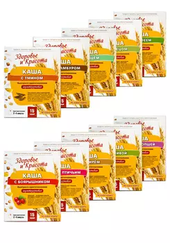 Каши для красоты и здоровья, набор, 10 шт.