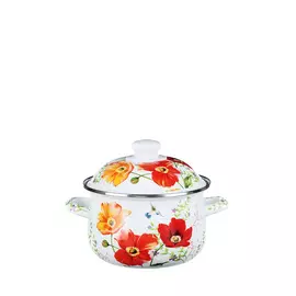 Кастрюля эмалированная "Букет"