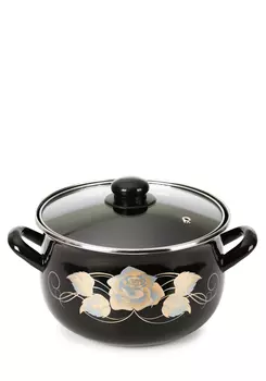 Кастрюля эмалированная "Черное золото"