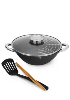 Казан чугунный с крышкой "Шафран"