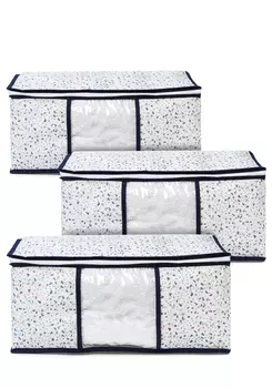 Кофр для хранения вещей с окном, 3 шт.