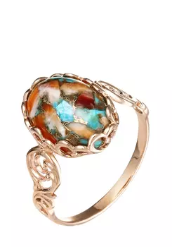 Кольцо серебряное "Царственная особа"