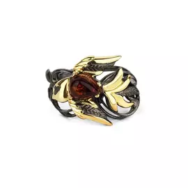 Кольцо серебряное "Аделия"