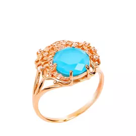 Кольцо серебряное "Агатовые грезы"