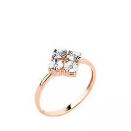 Кольцо серебряное "Амина"