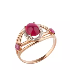 Кольцо серебряное "Бьянка"