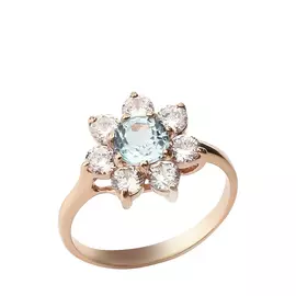 Кольцо серебряное "Чудесное мгновение"