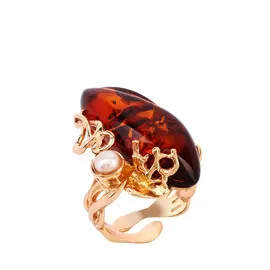 Кольцо серебряное "Чувственная грация"